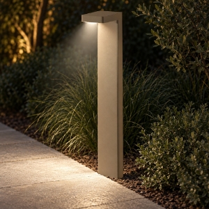 Lampione moderno da giardino per esterno sabbia led 10,5w 3000k ip65 70cm