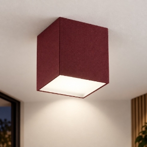 Faretto led 12w cct 3000k 4000k da soffitto quadrato moderno bordeaux