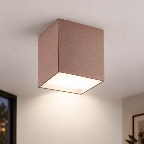Faretto da soffitto quadrato moderno pesca led 12w cct 3000k 4000k