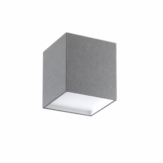 Faretto da soffitto led 12w cct 3000k 4000k quadrato moderno grigio perla