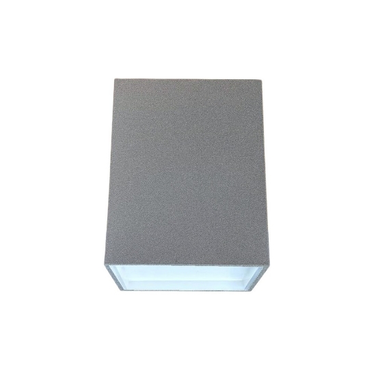 Faretto da soffitto led 12w cct 3000k 4000k quadrato moderno grigio perla