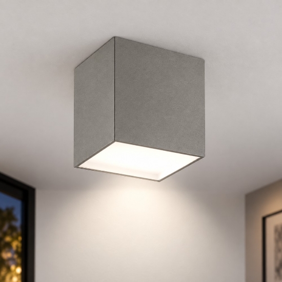 Faretto led 12w cct 3000k 4000k moderno da soffitto quadrato tortora