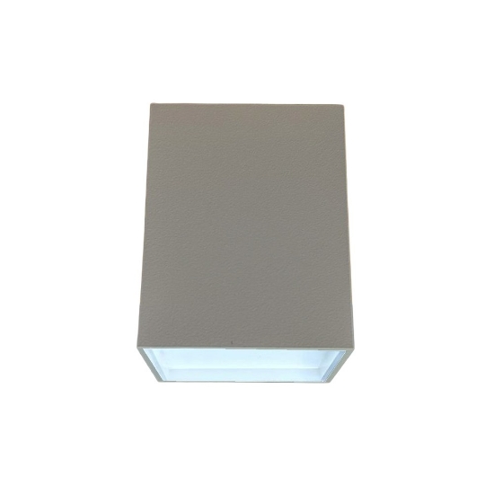 Faretto led 12w cct 3000k 4000k moderno da soffitto quadrato tortora