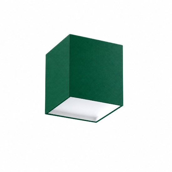 Faretto da soffitto moderno quadrato verde bosco led 12w cct 3000k 4000k