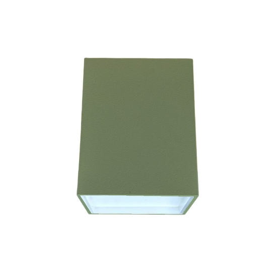 Faretto led 12w cct 3000k 4000k moderno da soffitto quadrato verde salvia per sala da pranzo