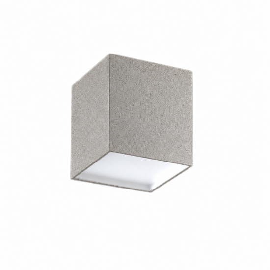 Faretto da soffitto led 12w cct 3000k 4000k quadrato moderno effetto muro