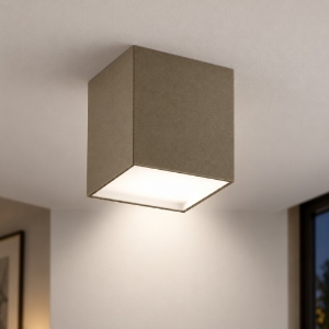 Faretto moderno da soffitto quadrato sabbia led 12w cct 3000k 4000k