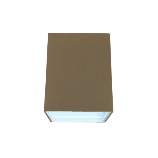 Faretto moderno da soffitto quadrato sabbia led 12w cct 3000k 4000k