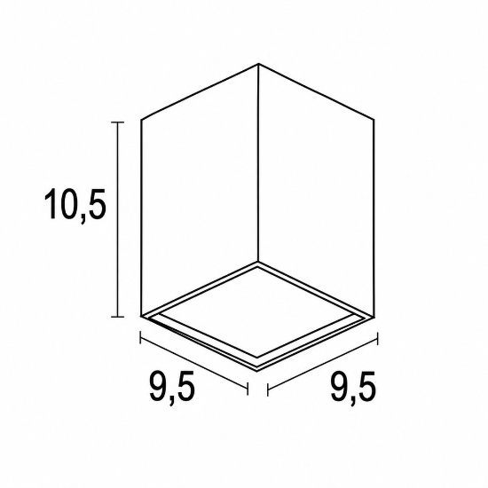 Faretto led 20w cct 3000k 4000k da soffitto moderno quadrato bordeaux