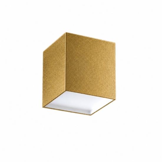 Faretto da soffitto led 20w cct 3000k 4000k moderno quadrato oro opaco
