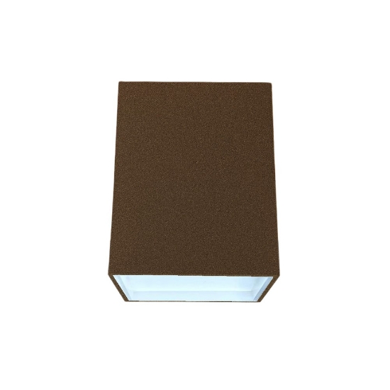 Faretto led 20w cct 3000k 4000k moderno da soffitto quadrato ruggine