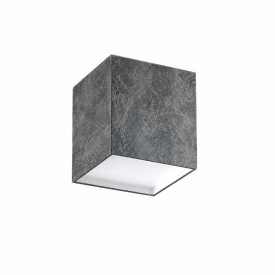 Faretto moderno da soffitto quadrato foglia argento led 20w cct 3000k 4000k