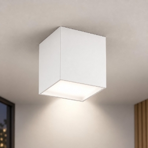 Faretto da soffitto led 20w cct 3000k 4000k moderno quadrato bianco