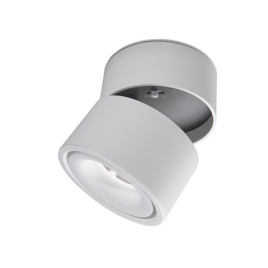 Faretto da soffitto led 11w cct 3000k 4000k orientabile rotondo bianco