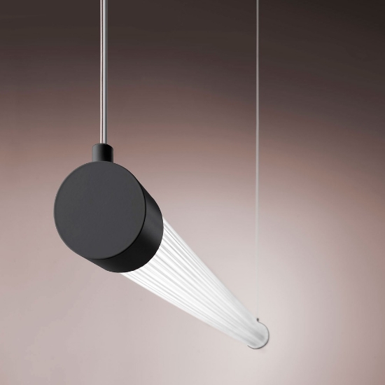 Lampadario nero a sospensione per cucina led 40w cct 3000k 6000k con telecomando