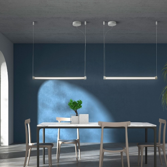 Lampadario nero a sospensione per cucina led 40w cct 3000k 6000k con telecomando