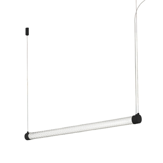 Lampadario nero a sospensione per cucina led 40w cct 3000k 6000k con telecomando