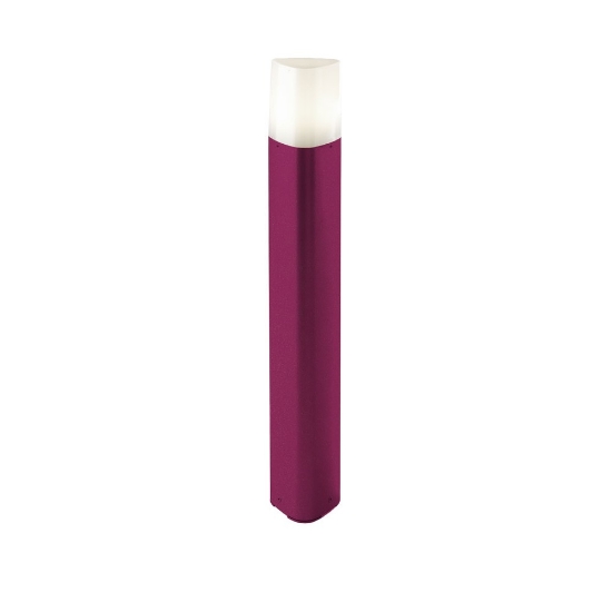 Lampioncino ip54 60cm moderno da esterno giardino magenta