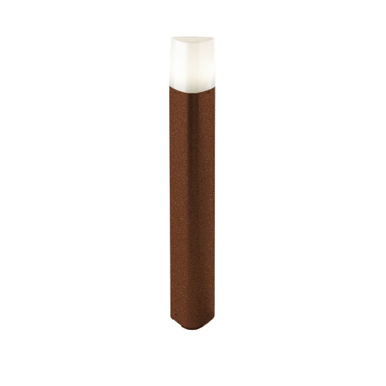 Lampione 60cm moderno da esterno giardino rame opaco