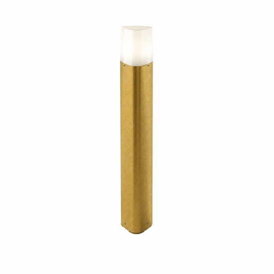 Paletto per esterno ip54 60cm lampione da giardino moderno oro opaco