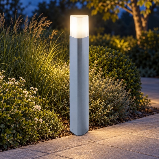 Paletto ip54 lampioncino da esterno moderno carta da zucchero 60cm