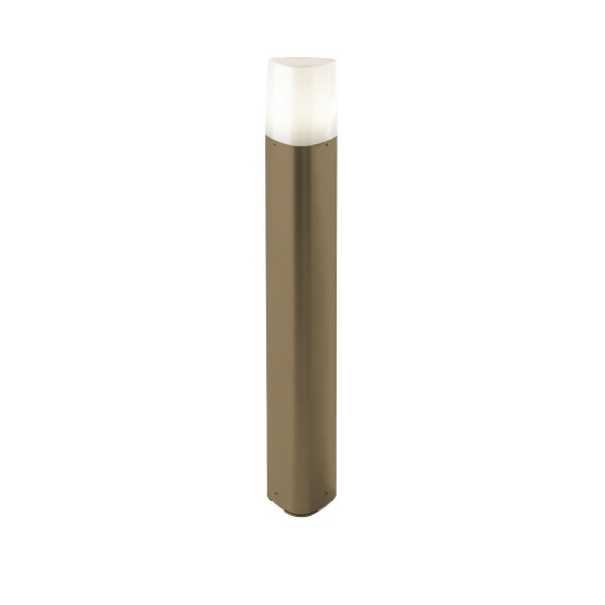 Paletto moderno lampione sabbia per esterno giardino ip54 60cm