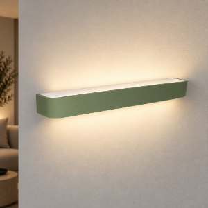 Applique led 38w cct 3000k 4000k moderna da parete verde salvia