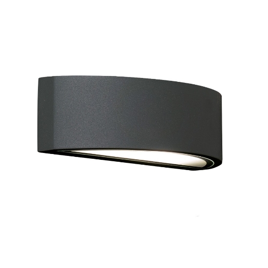 Applique moderna antracite da esterno ip54 26cm