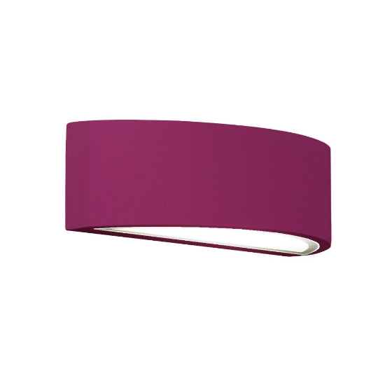Applique ip54 26cm moderna da esterno magenta