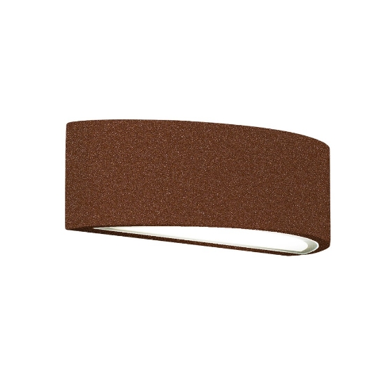 Applique ip54 26cm moderna da esterno rame opaco