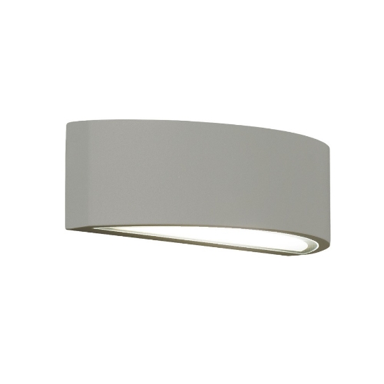 Applique ip54 26cm moderna da esterno tortora