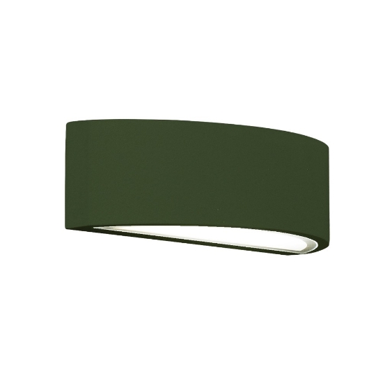 Applique ip54 26cm da esterno moderna verde oliva