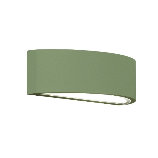 Applique da esterno ip54 26cm moderna verde salvia