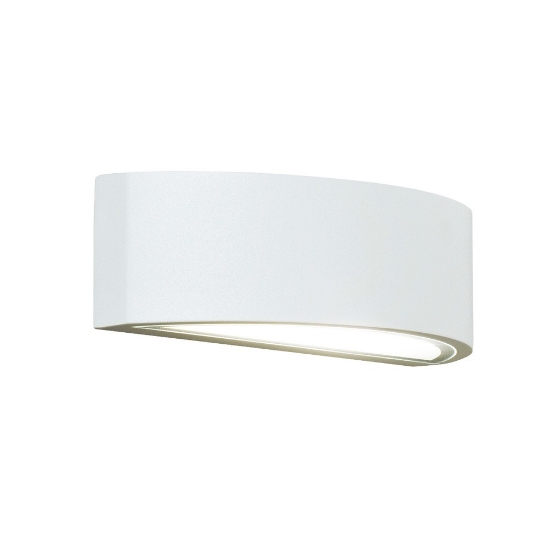 Applique da esterno moderna bianca ip54 26cm