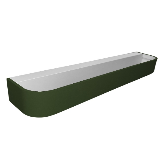 Applique led 38w cct 3000k 4000k dimmerabile da parete moderna verde oliva