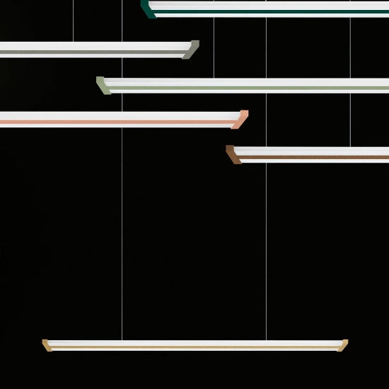 Lampadario led 47w cct 2700k 6000k dimmerabile con telecomando a sospensione oro rosato per ufficio