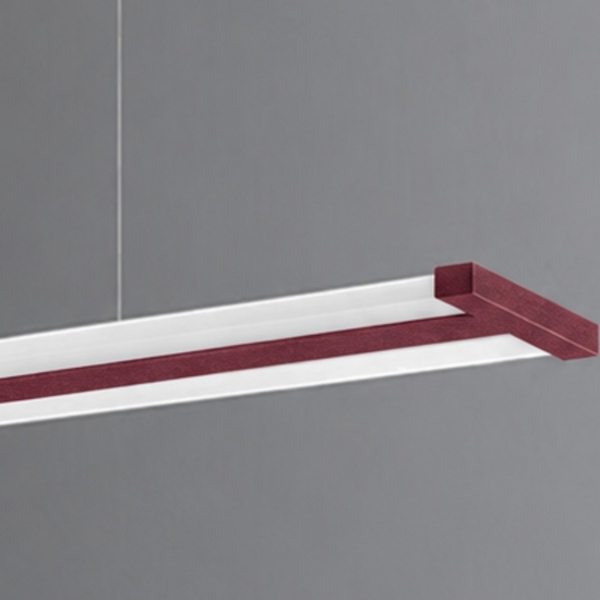 Lampadario led 47w cct 2700k 6000k dimmerabile con telecomando bordeaux per ufficio