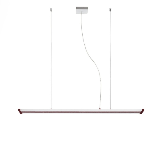 Lampadario led 47w cct 2700k 6000k dimmerabile con telecomando bordeaux per ufficio