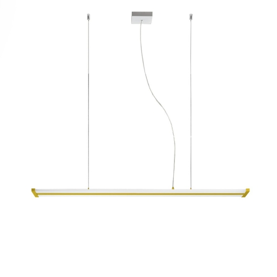 Lampadario led 47w cct 2700k 6000k con telecomando moderno a sospensione giallo per ufficio