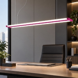 Lampadario led 47w cct 2700k 6000k dimmerabile con telecomando per ufficio magenta
