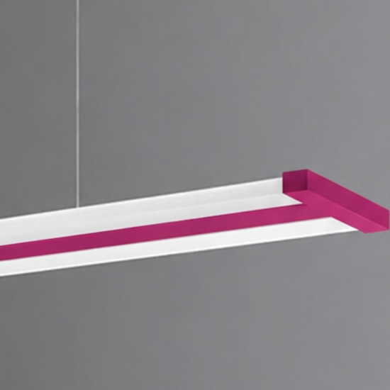 Lampadario led 47w cct 2700k 6000k dimmerabile con telecomando per ufficio magenta