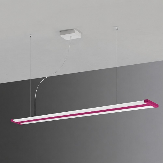 Lampadario led 47w cct 2700k 6000k dimmerabile con telecomando per ufficio magenta