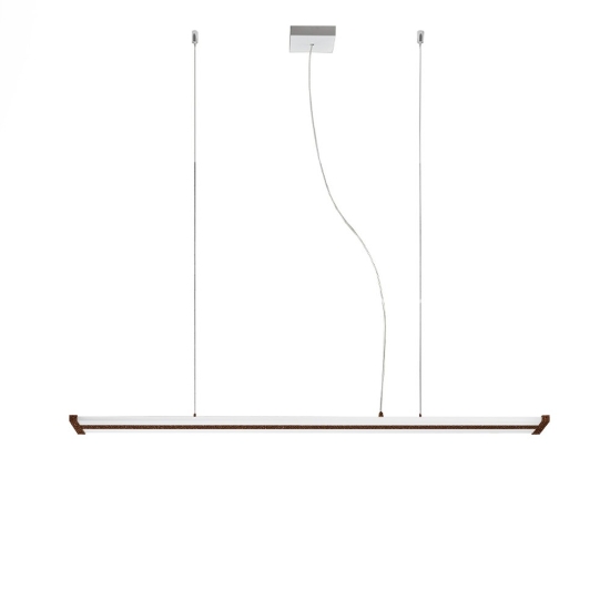 Lampadario led 47w cct 2700k 6000k con telecomando moderno lineare rame opaco per ufficio
