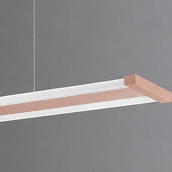 Lampadario a sospensione lineare moderno pesca per ufficio led 47w cct 2700k 6000k dimmerabile