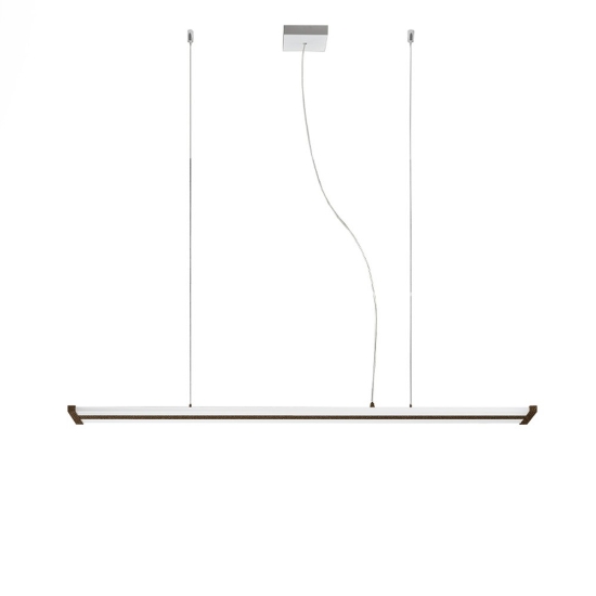 Lampadario led 47w cct 2700k 6000k dimmerabile con telecomando a sospensione per ufficio ruggine