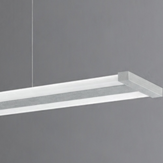 Lampadario a sospensione led 47w cct 2700k 6000k con telecomando grigio perla per ufficio