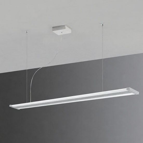 Lampadario a sospensione led 47w cct 2700k 6000k con telecomando grigio perla per ufficio