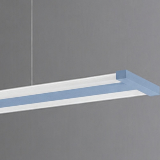 Lampadario a sospensione per ufficio moderno carta da zucchero led 47w cct 2700 a 6000k con telecomando