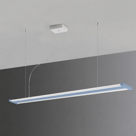Lampadario a sospensione per ufficio moderno carta da zucchero led 47w cct 2700 a 6000k con telecomando
