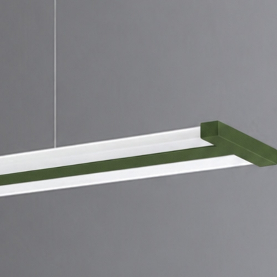 Lampadario led 47w cct 2700k 6000k con telecomando a sospensione verde oliva per ufficio